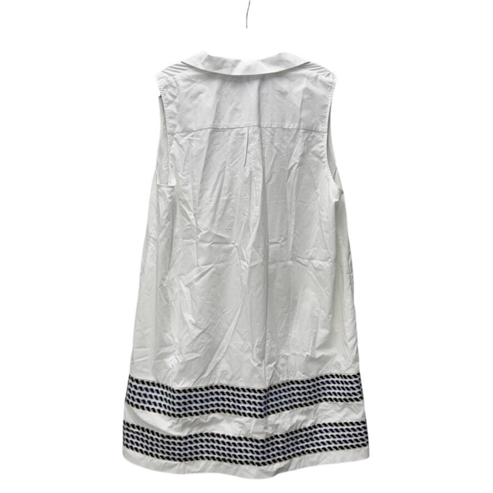 Tuckernuck White Cotton Sleeveless Rope Embroidered Shift Dress XXXL Plus Size - Picture 2 of 8